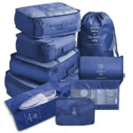 Organisateur de Valise Bleu Lot de 9 Ma boutique 165686748