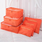 Organisateur de valise Laundry Pouch Lot 6 Orange Ma boutique 165685020