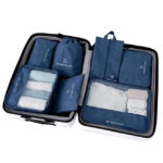Organisateur de valise To Travel To Live Lot 7 Bleu Ma boutique 165683386