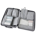 Organisateur de valise To Travel To Live Lot 7 Gris Ma boutique 165683557
