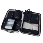 Organisateur de valise To Travel To Live Lot 7 Noir Ma boutique 165683677