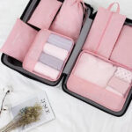Organisateur de valise To Travel To Live Lot 7 Rose Ma boutique 165683862
