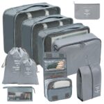 organisateurs de valise brset de 10 pochettes gris default title 838714